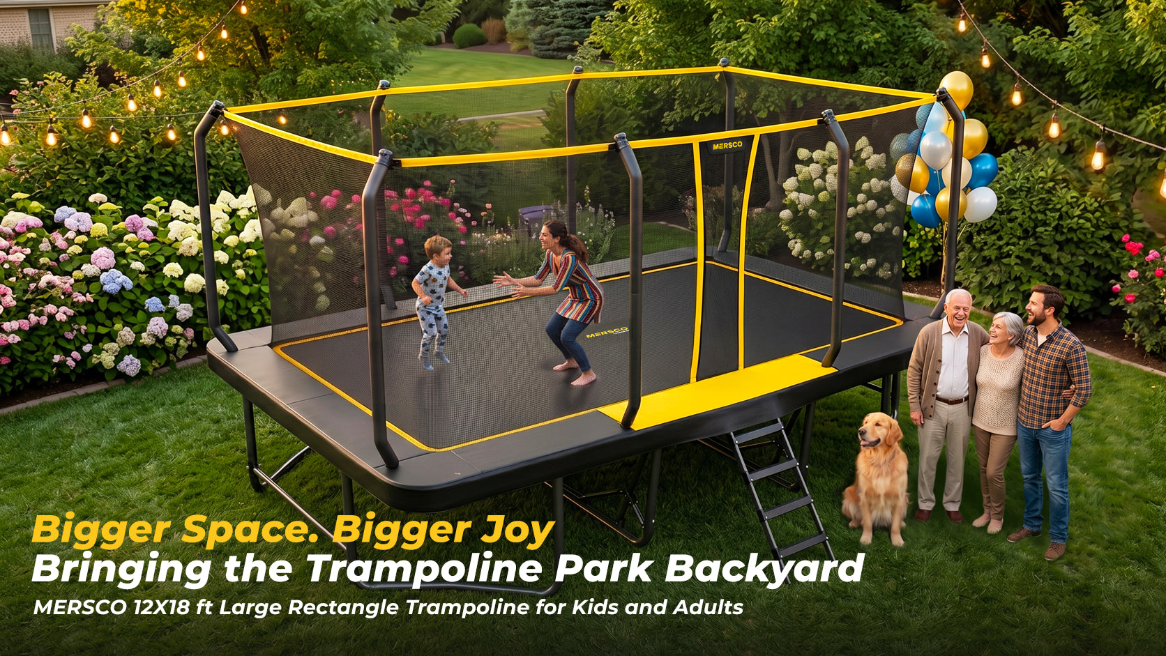 MERSCO Launches 12x18FT MAX Rectangular Trampoline in the U.S., Bringing Park-Scale Backyard Fun Home