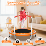 36inch Mini Toddler Trampoline Orange Printed