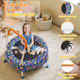 28inch Mini Toddler Trampoline Blue Printed