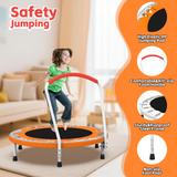 36inch Mini Toddler Trampoline Orange Printed