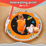 36inch Mini Toddler Trampoline Orange Printed