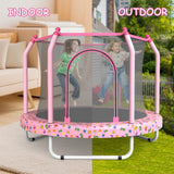 55inch Toddler Mini Trampoline Pink Printed