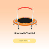 36inch Mini Toddler Trampoline Orange Printed